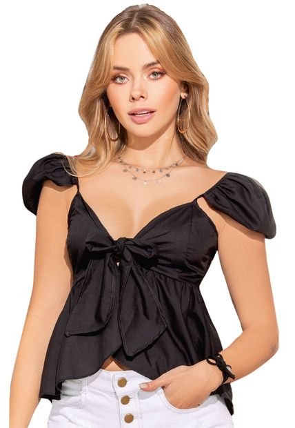 Blusa Para Mujer Negro Atypical
