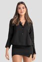 Blazer Mujer Negro Atypical 104219 de Atypical