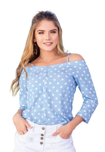 Camisa Juvenil Femenino Estampado Atypical