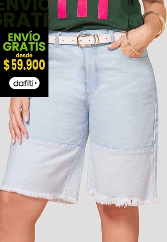 Bermuda Mujer Azul Claro Atypical 113621 Atypical