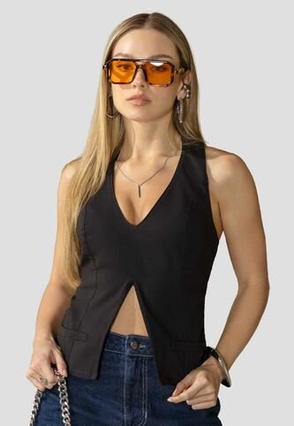 Chaleco Mujer Negro Atypical 114505 Atypical