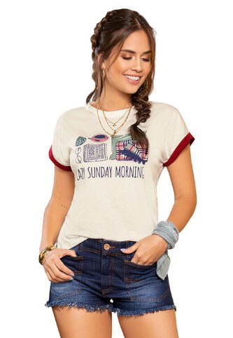 Camiseta Mujer Multicolor Atypical 78241 Atypical