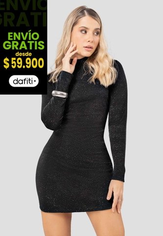 Vestido Mujer Negro Atypical 112854 Atypical