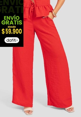 Pantalón Mujer Rojo Atypical 112489 Atypical