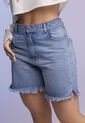 Bermuda Short Mujer Azul Atypical 955 de Atypical