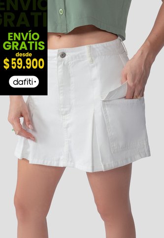 Falda Short Mujer Crudo Atypical 106563 Atypical