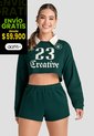 Conjunto Mujer Verde Atypical 103742 de Atypical