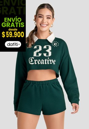 Conjunto Mujer Verde Atypical 103742