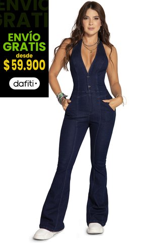 Enterizo Largo Mujer Azul Atypical 2934 Atypical