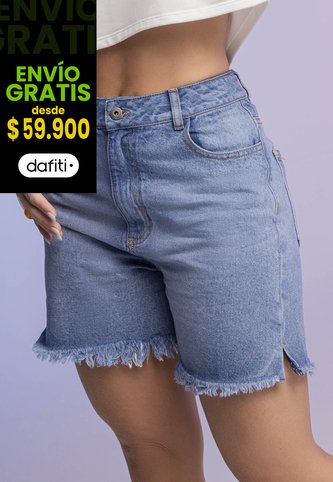 Bermuda Short Mujer Azul Atypical 955 Atypical
