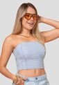 Corset Mujer Azul Claro Atypical 113622 de Atypical
