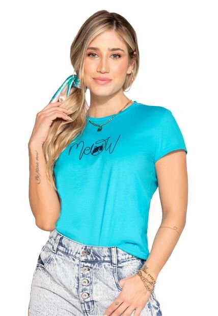 Camiseta Mujer Azul Atypical 3752