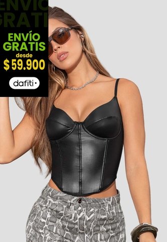 Corset Mujer Negro Atypical 113980 Atypical