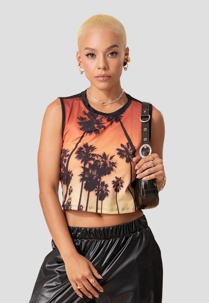 Camiseta Mujer Naranja Atypical 105874