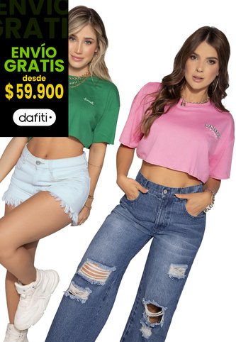 Camiseta Paq X2 Mujer Multicolor Atypical 3829 Atypical