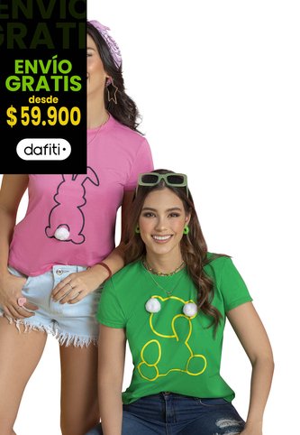 Camiseta Paq X2 Mujer Multicolor Atypical 89121 Atypical