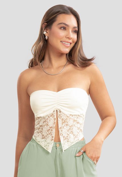 Blusa Mujer Marfil Atypical 105478