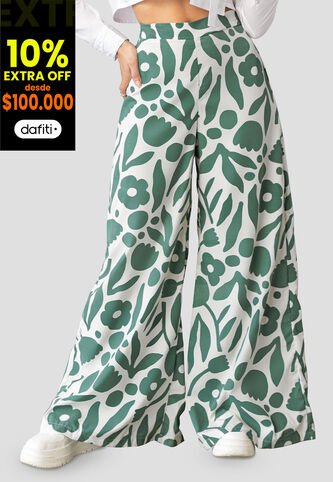 Pantalón Mujer Verde Atypical 100125 Atypical