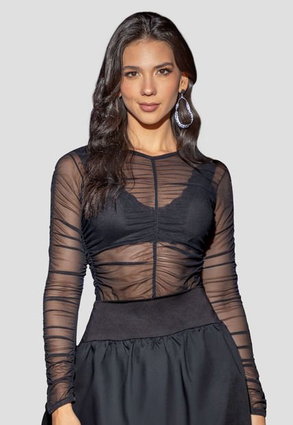 Blusa Mujer Negro Atypical 105690