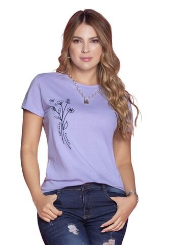 Camiseta Mujer Lila Atypical 87102 Atypical
