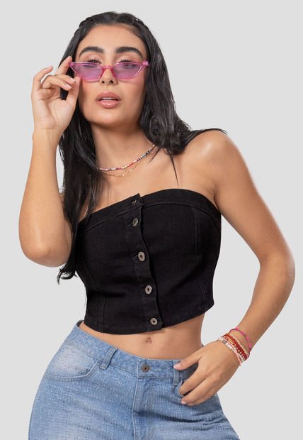 Blusa Mujer Negro Atypical 104896