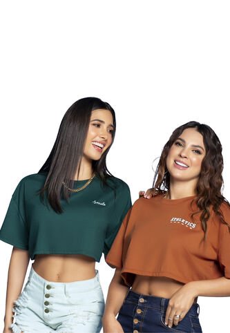 Camiseta Paq X2 Mujer Multicolor Atypical 32576 Atypical