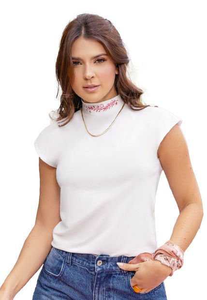 Camiseta Mujer Beige Atypical 2244
