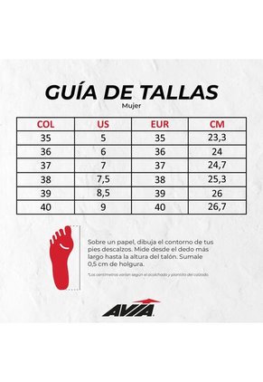 Tenis Blanco Avia Mujer Peridot