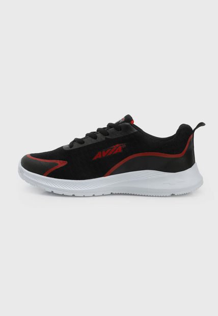 Tenis Running Negro-Blanco-Rojo AVIA Gary
