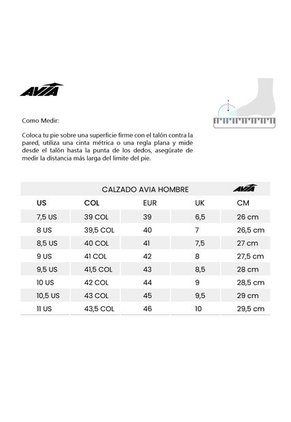 Tenis Avia Marin Para Hombre-Negro