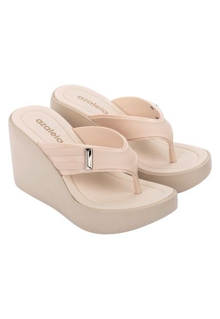SANDALIA MUJER HUESO AZALEIA SOFT HIGH PLAT THONG 83679-BA357