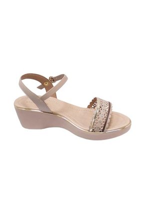 Sandalias Para Mujer Marca Azaleia, Color Beige