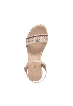 Sandalias Para Mujer Marca Azaleia, Color Beige