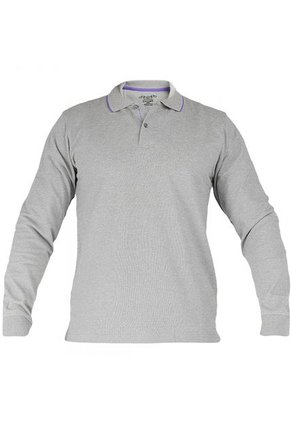 Camisa Polo Manga larga Azzaro Heather Gris