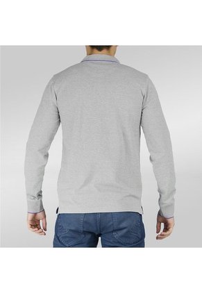 Camisa Polo Manga larga Azzaro Heather Gris