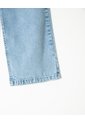 Jean Wide Leg Tiro Alto Algodón índigo Medio Niña Azul Oscuro de BABY FRESH