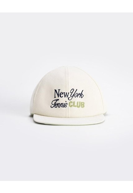 Gorra Crudo Bordado Niña Beige