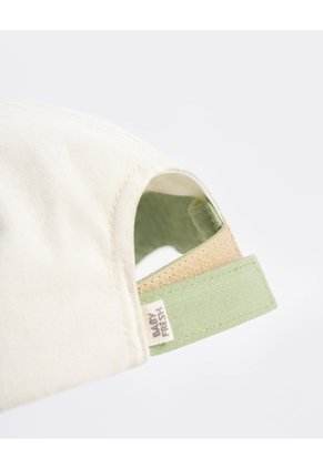 Gorra Crudo Bordado Niña Beige