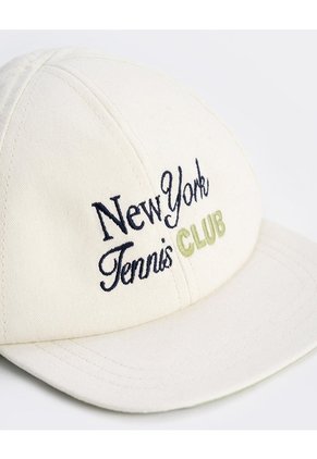 Gorra Crudo Bordado Niña Beige
