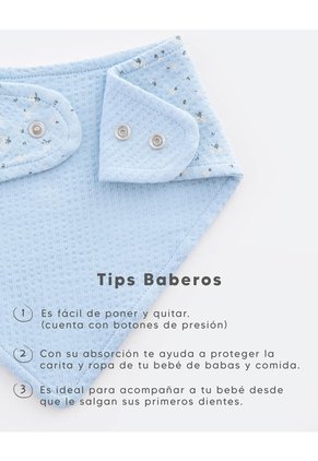 Baberos Tipo Pañoleta X2unds Surtido Bebé Unisex