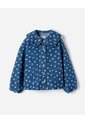 Camisa Regular Manga Larga Denim Estampada Niña Azul de BABY FRESH