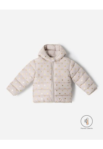 Chaqueta Regular Acolchada Estampado Niña Beige BABY FRESH