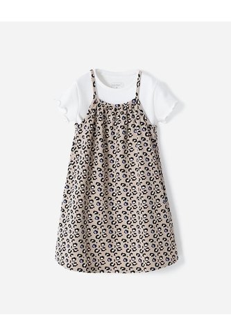 Conjunto Camiseta + Vestido Niña Beige BABY FRESH