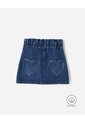 Falda Denim Tiro Medio índigo Niña Azul Oscuro de BABY FRESH