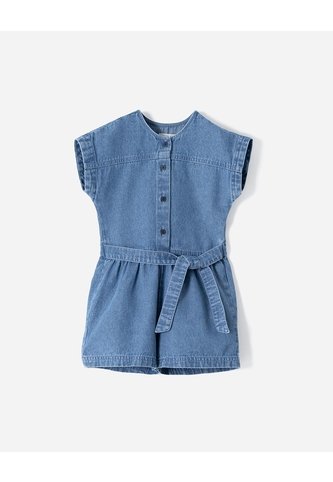 Enterizo Corto Regular índigo Medio Niña Azul Oscuro BABY FRESH