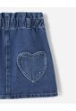 Falda Denim Tiro Medio índigo Niña Azul Oscuro de BABY FRESH
