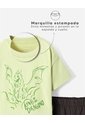 Conjunto Camiseta + Bermuda Algodón Niño Verde de BABY FRESH