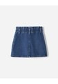 Falda Denim Tiro Medio índigo Niña Azul Oscuro de BABY FRESH
