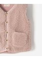 Chaleco Regular Peludo Palo De Rosa Niña Rosa Claro de BABY FRESH