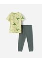 Pijama Camiseta + Pantalón Algodón Niño Verde de BABY FRESH
